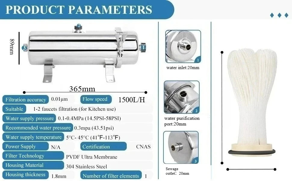 Professional Ultrafiltration Water Purifier