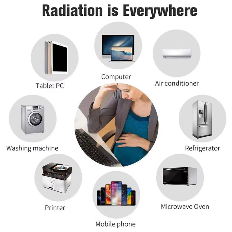 Universal Anti-Radiation Metal Stickers for Mobile Phones, PCs, Laptops, and iPads - EMF Protection Solution