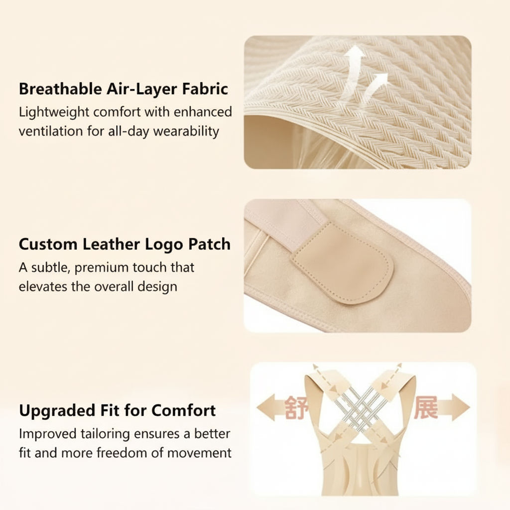 Product details - Breathable fabric, logo, fit